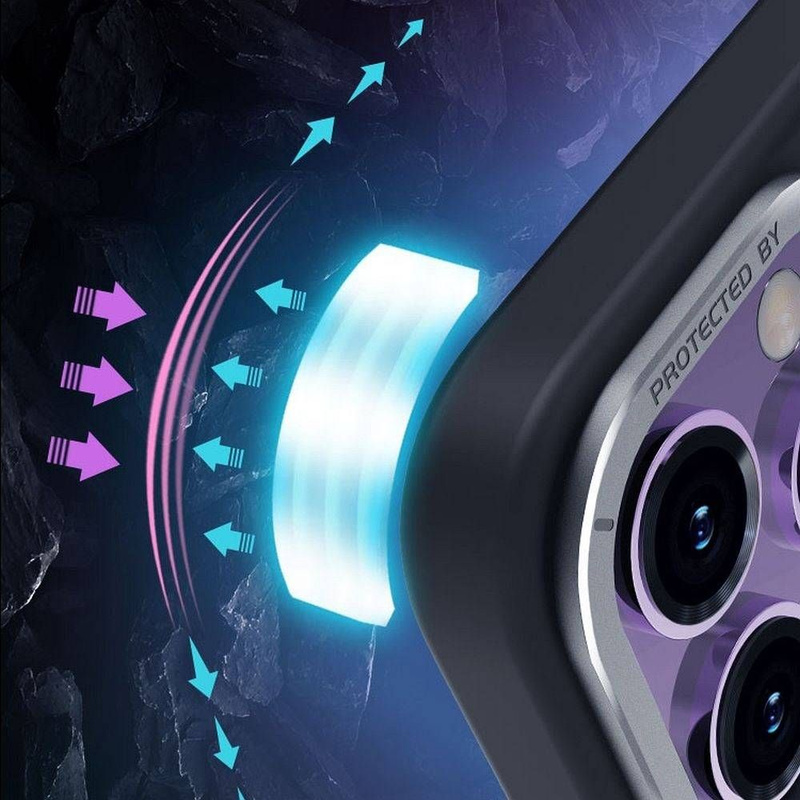 Futerał X-ONE Dropguard Magnetic Case Air (kompatybilny z MagSafe) - do Apple iPhone 15 Pro czarny