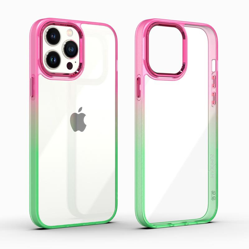 Case IPHONE 14 PRO MX Rainbow red-green