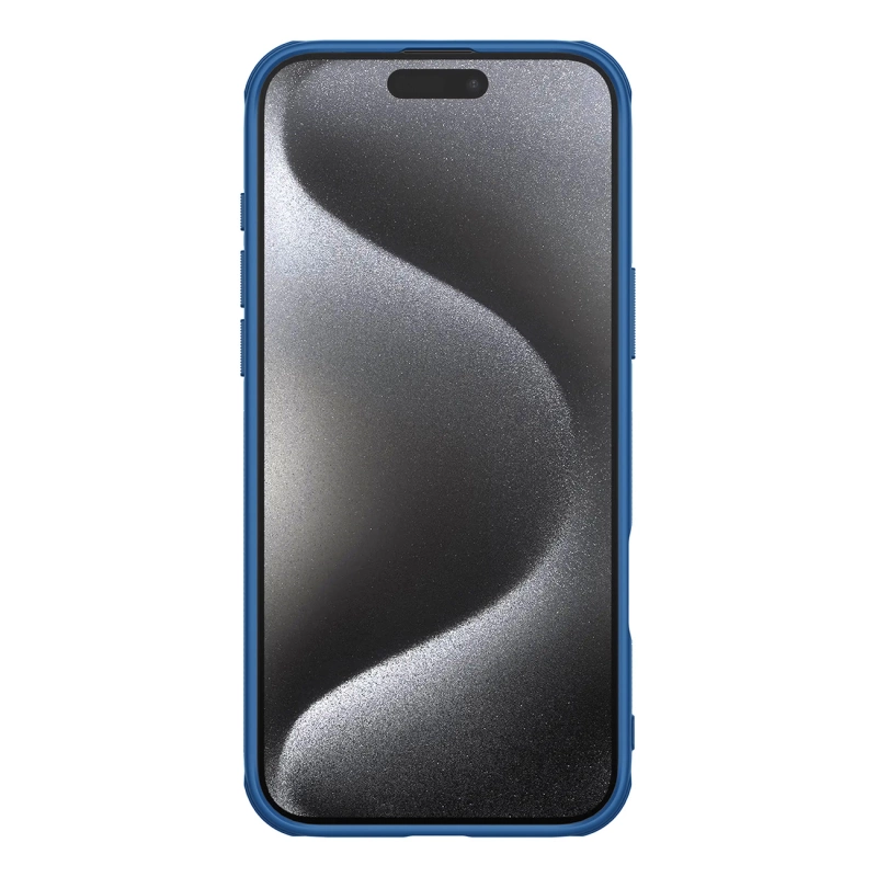 Nillkin Super Frosted Shield Pro Hülle für iPhone 16 Pro – blau