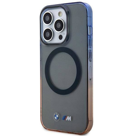 Hülle BMW BMHMP14XHTGE iPhone 14 Pro Max 6.7&quot; grau/grau Hardcase Gradient Bumper MagSafe