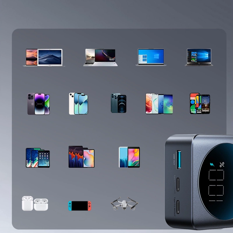 Joyroom 30000 mAh 65 W Powerbank mit Digitalanzeige (JR-PBF05) – Schwarz