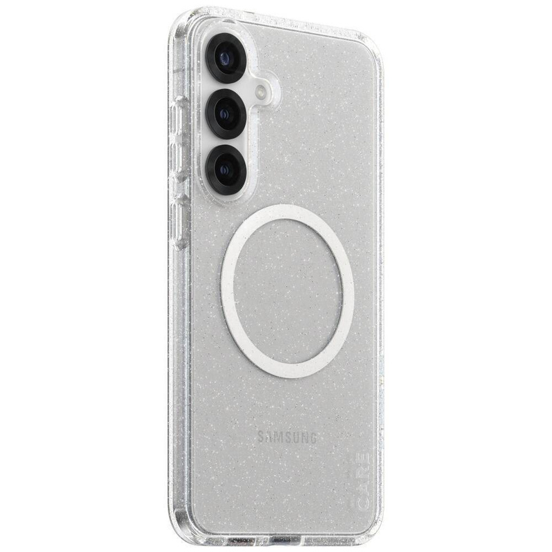 Etui CARE by PanzerGlass Flagship Urban Combat StarLight White QI do Samsung Galaxy S25+ - przezroczysty