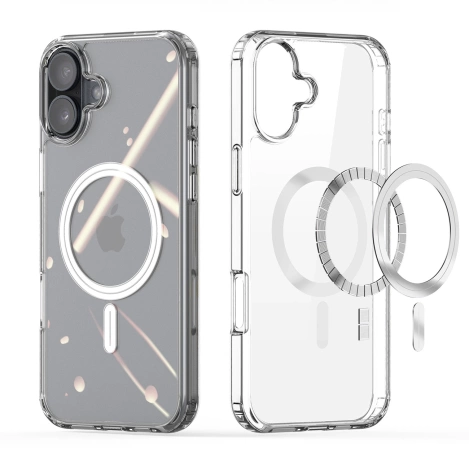 Dux Ducis Clin Mag Hülle mit MagSafe für iPhone 16 – transparent