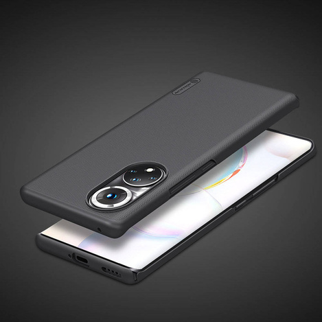 Nillkin Super Frosted Shield wzmocnione etui pokrowiec + podstawka Honor 50 Pro czarny