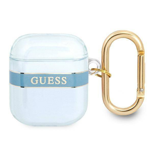 Schutzhülle APPLE AIRPODS Guess AirPods Strap Collection (GUA2HHTSB) blau