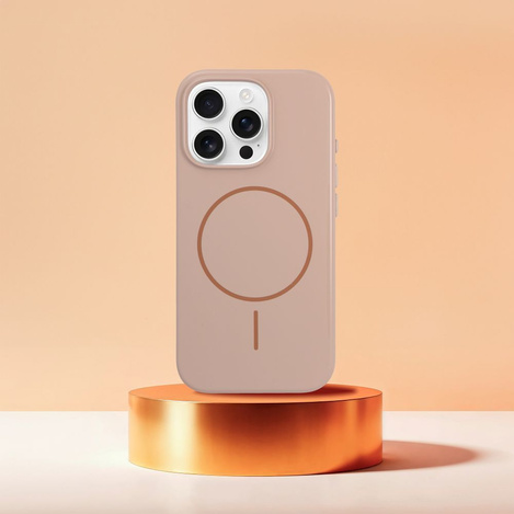 Glossy Mag Cover kompatybilny z MagSafe pasuje do IPHONE 17 pustynny złoty