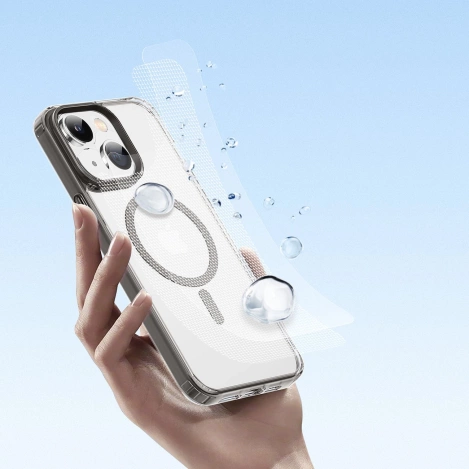 Dux Ducis Clin2 Hülle für iPhone 14 Plus magnetische Hülle MagSafe grau
