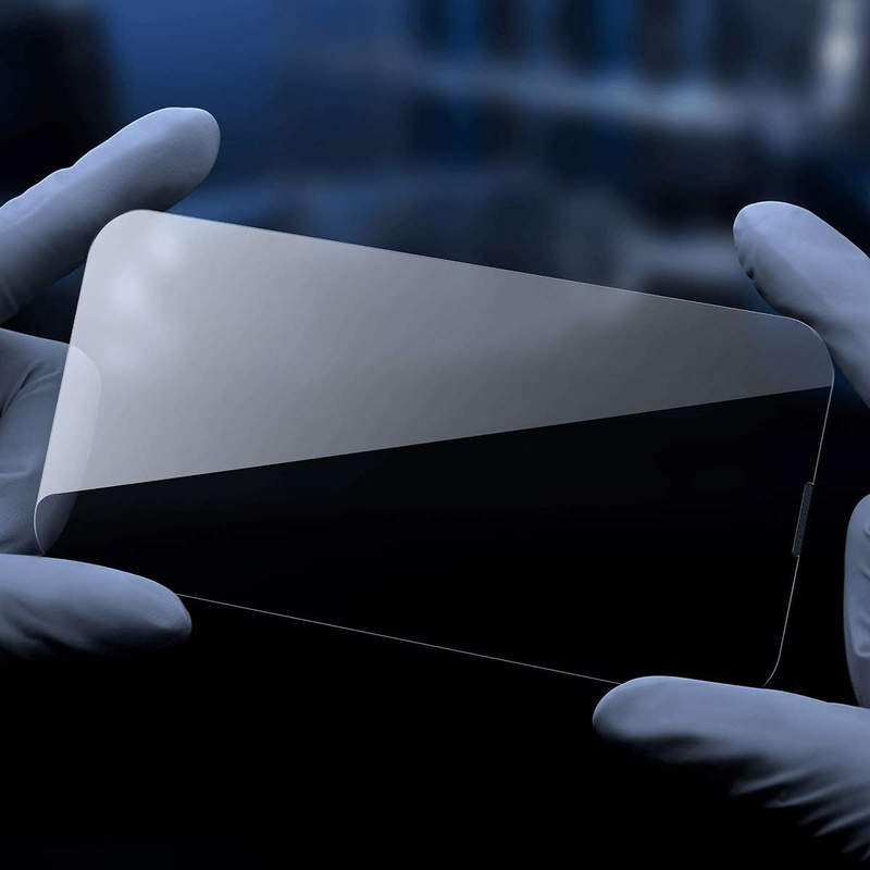 Baseus Vollbild-Hartglas für iPhone 14 Plus / 13 Pro Max mit Lautsprecherabdeckung 0,4 mm + Montageset