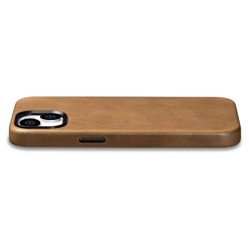 iCarer Oil Wax Premium Leather Case iPhone 14 Magnetic Leather Case with MagSafe Brown (WMI14220701-TN)