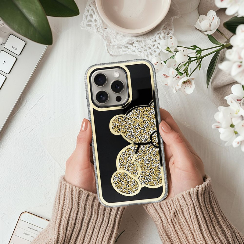 Futerał TEDDY BEAR do IPHONE 11 złoty