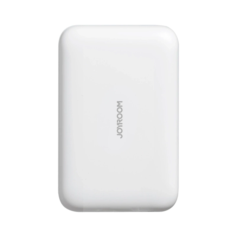 Joyroom Power Bank 10000 mAh 20 W Power Delivery Schnellladung Magnetisches Qi 15 W kabelloses Ladegerät für iPhone kompatibel mit MagSafe Weiß (JR-W020 weiß)