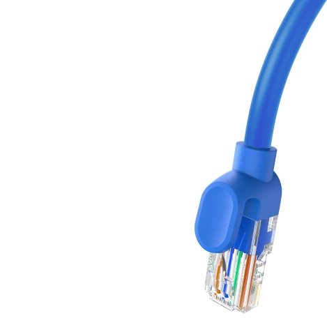 Baseus High Speed ​​​​Cat 6 RJ-45 Ethernet-Kabel 1000 Mbit/s 0,5 m rund – blau