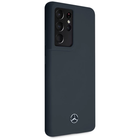 Mercedes MEHCS21LSILNA S21 Ultra G998 niebieski/blue hardcase Silicone Line