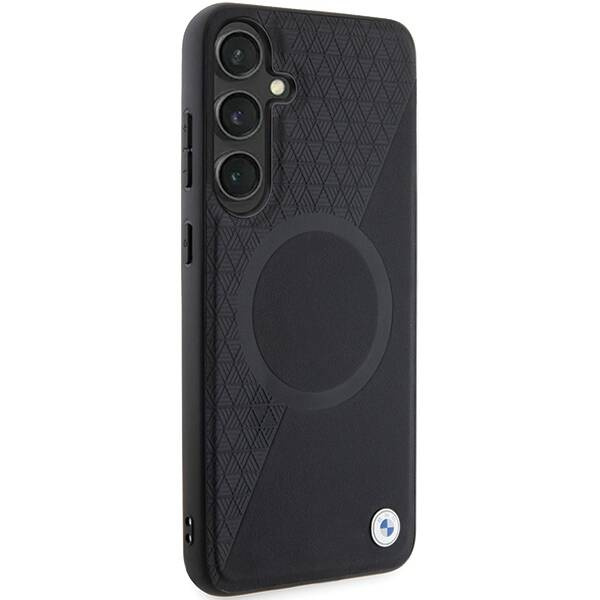 BMW BMHMS24S23RTPK S24 S921 black/black hardcase Signature Leather Half Textured &amp; Circle MagSafe