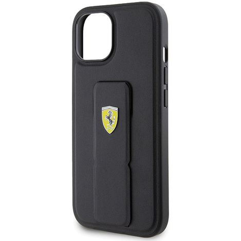 Ferrari nakładka do iPhone 15 6,1&quot; FEHCP15SGSPSIK HC GRIP STAND PU