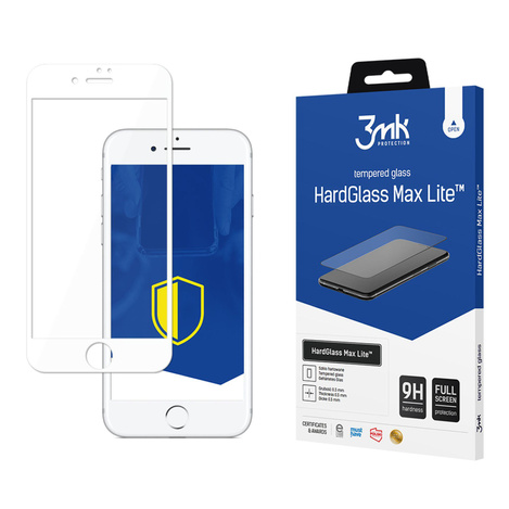 3MK HG Max Lite iPhone 7 Plus/8 Plus biały/white