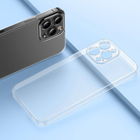 Baseus Frosted Glass Protective Case for iPhone 13 Pro Max transparent (ARWS000802)