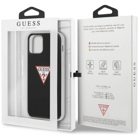 Guess GUHCP12MPCUCTLBK iPhone 12 Pro / iPhone 12 czarny/black hardcase Triangle Collection