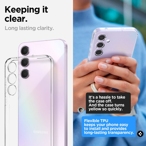 Etui SAMSUNG GALAXY A55 5G Spigen Liquid Crystal transparentne