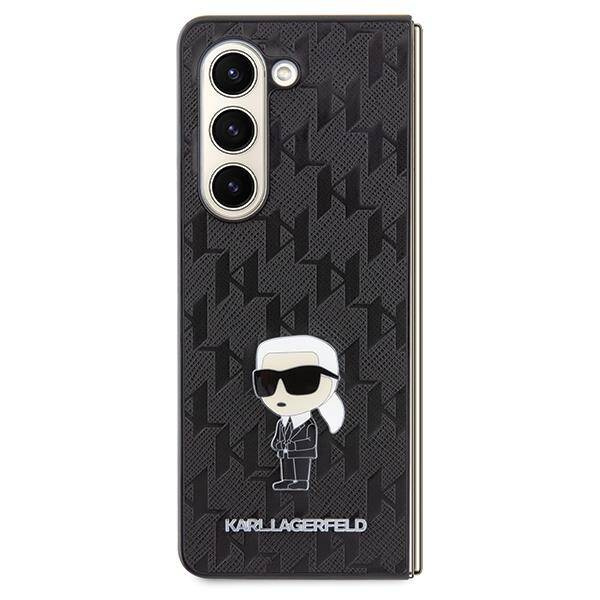 Etui Karl Lagerfeld Saffiano Monogram Ikonik Pin na Samsung Galaxy Z Fold 5 - czarne