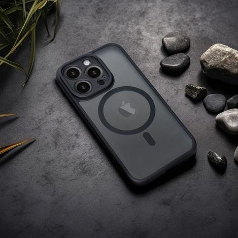 Futerał FULL MATTE MAG COVER kompatybilny z MagSafe do IPHONE 17 Pro czarny