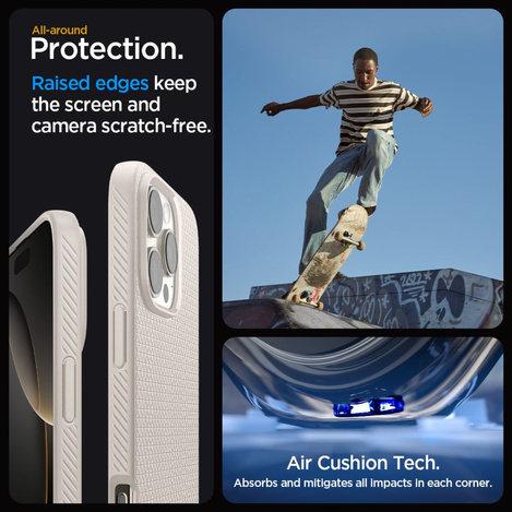 Etui Spigen Liquid Air na iPhone 16 Pro Max - tytanowy