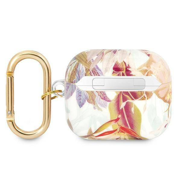 Case APPLE AIRPODS 3 Guess AirPods Flower Strap Collection (GUA3HHFLU) purple