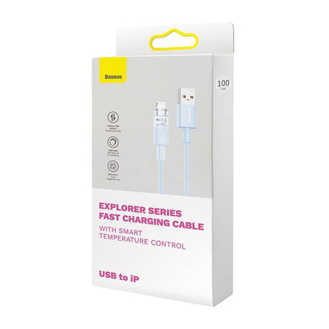 Kabel szybko ładujący Sm Baseus Explorer 2.4A 1M (niebieski)