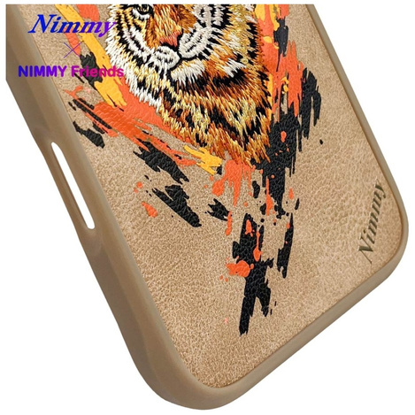 Etui Nimmy Tygrys MagSafe do iPhone 16    jasnobrązowy