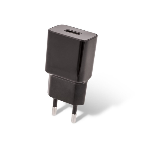 Ładowarka sieciowa zasilacz 1A Maxlife +kabel Micro USB czarna