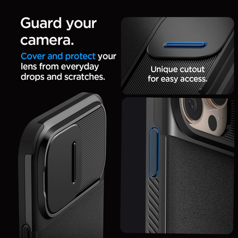 SPIGEN OPTIK ARMOR MAG MAGSAFE IPHONE 16 PRO BLACK