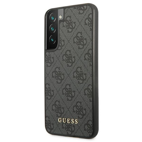 Guess GUHCS22SG4GFGR S22 S901 grau / grauer Hartschalenkoffer 4G Metal Gold Logo