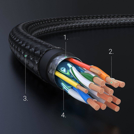 Ugreen kabel HDMI 2.0 - HDMI 2.0 4K 1m czarny (HD119 30999)