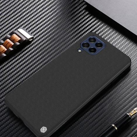 Nillkin Textured Case Durable reinforced case with a gel frame and nylon on the back Samsung Galaxy M53 5G black