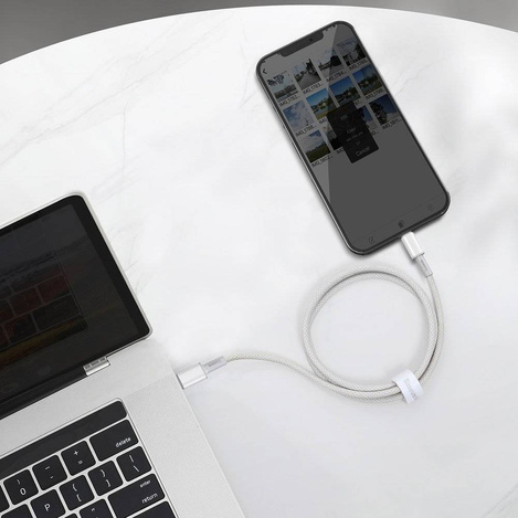 Baseus kabel USB Typ C - Lightning szybkie ładowanie Power Delivery 20 W 2 m biały (CATLGD-A02)