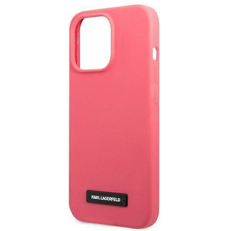 Karl Lagerfeld KLHCP13XSLMP1PI iPhone 13 Pro Max 6,7 &quot;Hardcase fuchsia / fuchsia Silicone Plaque