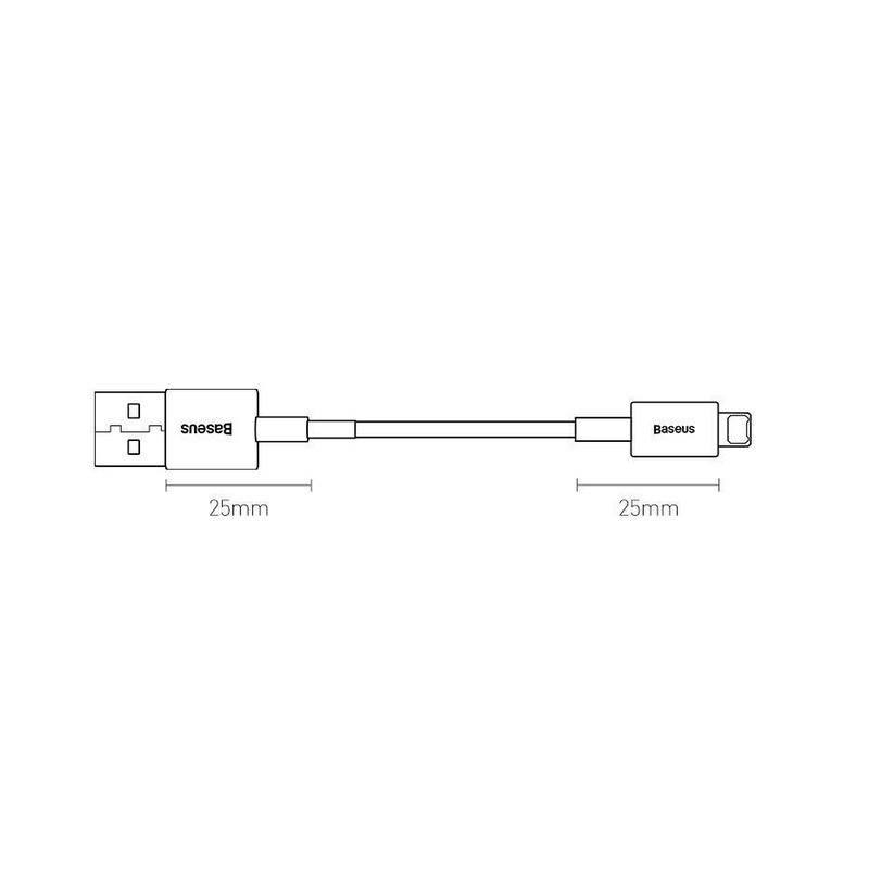 Baseus Superior kabel USB - Lightning 2,4 A 1 m czerwony (CALYS-A09)