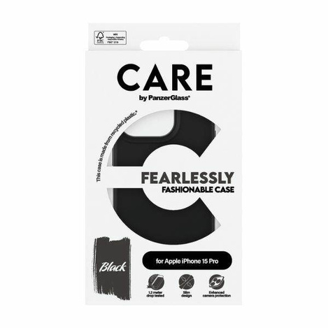 Etui CARE by PanzerGlass Fearlessly Fashionable Case na iPhone 15 Pro - czarne