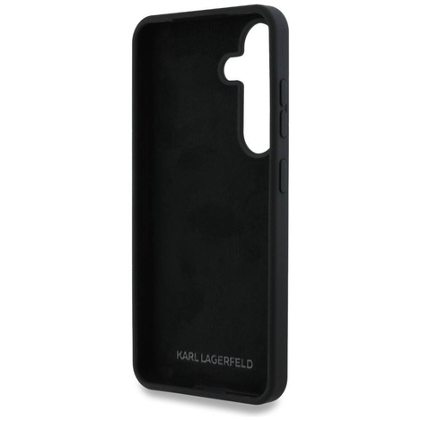 Karl Lagerfeld nakładka HC Silicone Sign Metal Logo do Samsung Galaxy S25 czarna