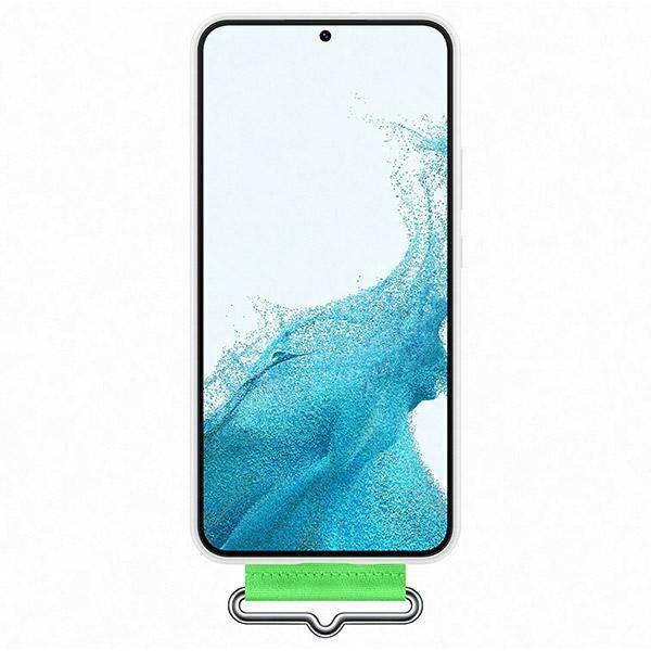 Samsung Silicone Cover gumowe silikonowe etui pokrowiec Samsung Galaxy S22 biały (EF-GS901TWEGWW)