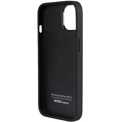 Audi Echtleder iPhone 14 6,1" schwarz/schwarz Hardcase AU-TPUPPCIP14-Q8/D1-BK