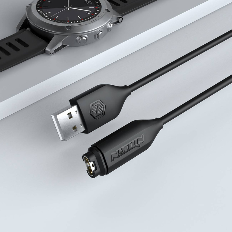 Nillkin Garmin watch cable(1 piece) Input: 5V-1A Material: TPE Length: 1m Black