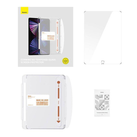 Szkło Hartowane APPLE IPAD 10.2 (7gen / 8gen / 9gen) / IPAD AIR 10.5 (3gen) / IPAD PRO 10.5 (2gen) Baseus Corning Clear