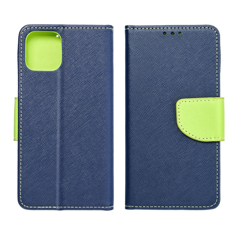 Kabura Fancy Book do  XIAOMI Redmi 9 granatowy / limonka