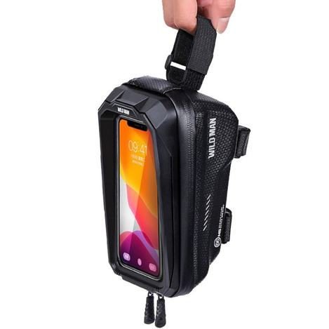 WILDMAN sakwa rowerowa na ramę na zamek 1,2L (4" - 7") MS66 czarna