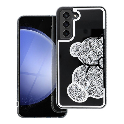 Futerał TEDDY BEAR do SAMSUNG A26 5G srebrny