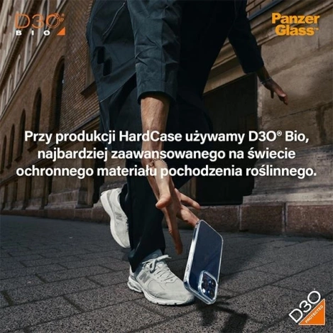 PanzerGlass HardCase mit D3O- und Military-Grade-Zertifizierung für iPhone 15 Pro – transparent