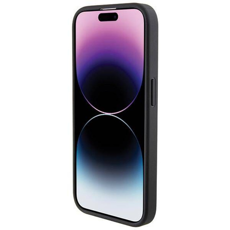 Original Case APPLE IPHONE 15 PRO MAX BMW Hardcase Grip Stand Smooth & Perforated (BMHCP15XGSPPRK) black