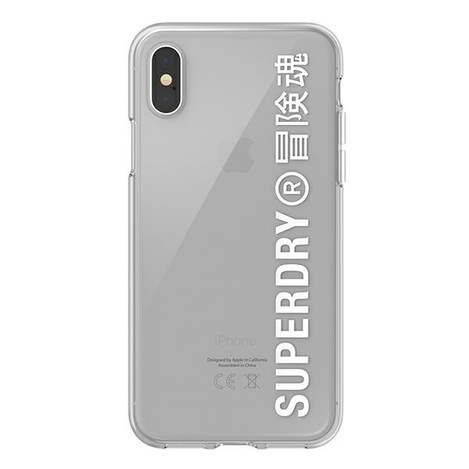 SuperDry Snap iPhone X / Xs Clear Case white / white 41576