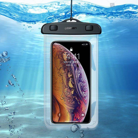Ugreen wodoodporne etui torebka na telefon IPX8 do 10m czarny (60959)